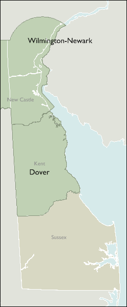 Metro Area Maps of Delaware