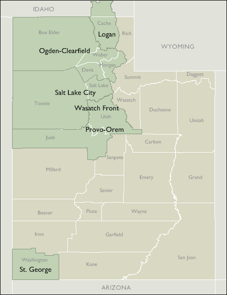 Metro Area Maps of Utah