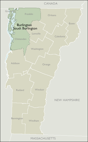 Metro Area Maps of Vermont