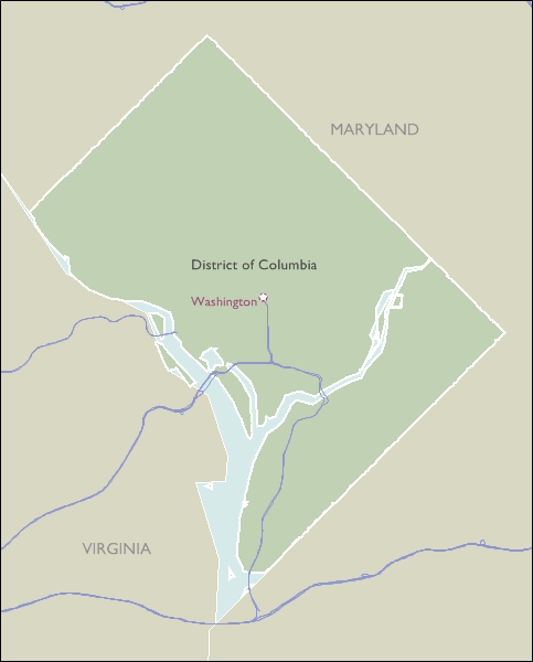 County Maps of Washington D.C.