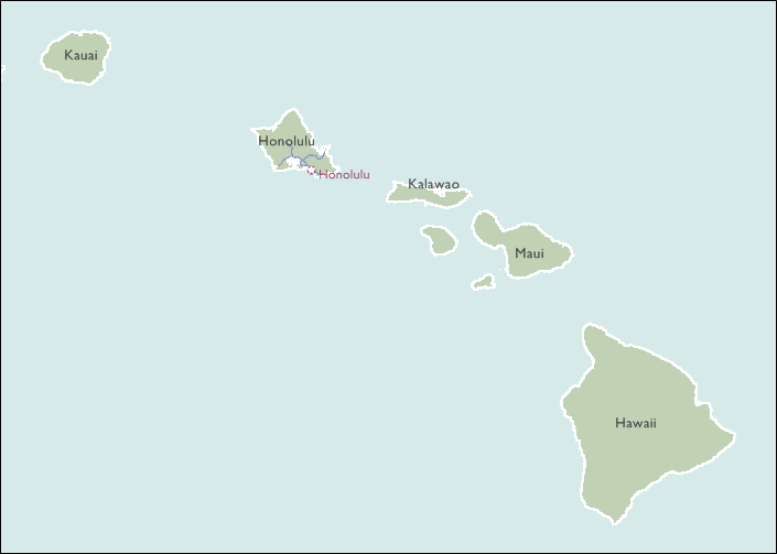 County Maps of Hawaii