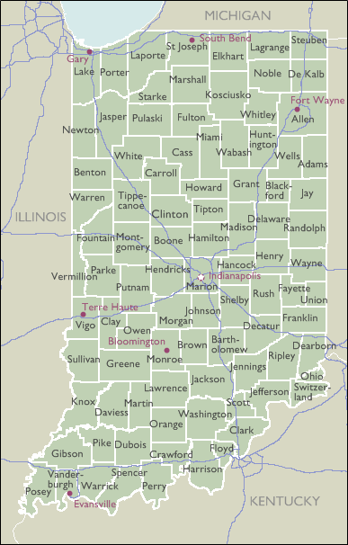 County Map Books Of Indiana