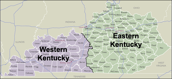 County Maps of Kentucky