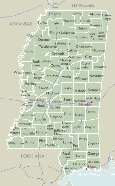 Mississippi Map With Zip Codes Jackson County Ms Zip Code Wall Map