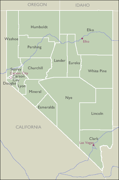 County Maps of Nevada