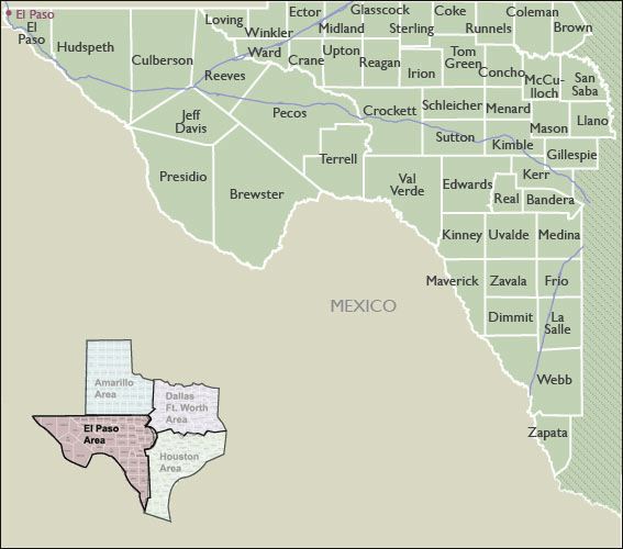 County Maps of Texas