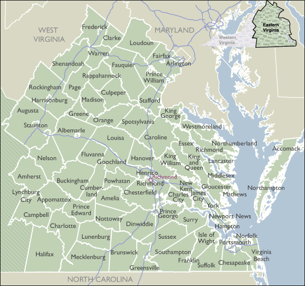 County Maps of Virginia