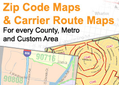 Zip Code & Carrier Route Maps