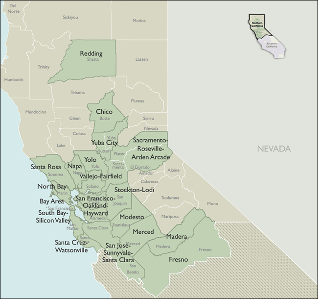 Metro Area Maps of California