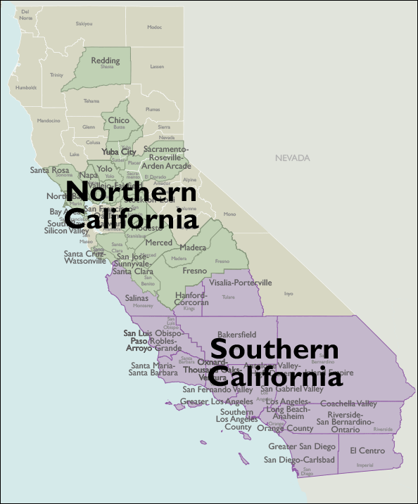 Metro Area Maps of California