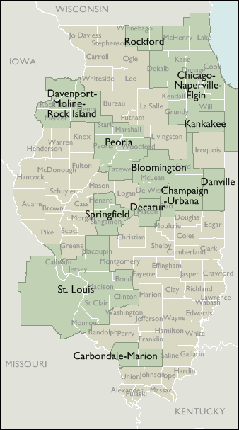 Metro Area Maps of Illinois