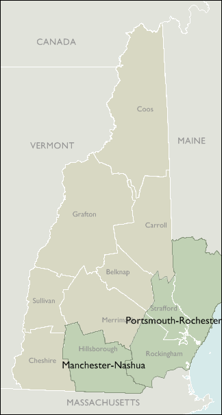 Metro Area Maps of New Hampshire