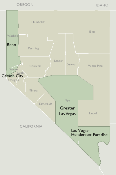 Metro Area Maps of Nevada