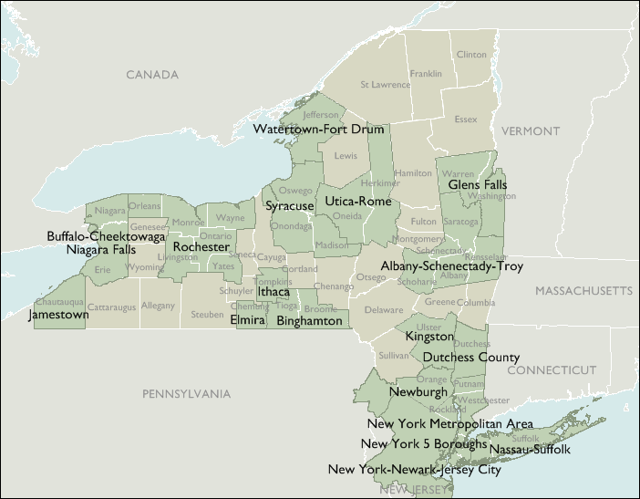 Metro Area Maps of New York
